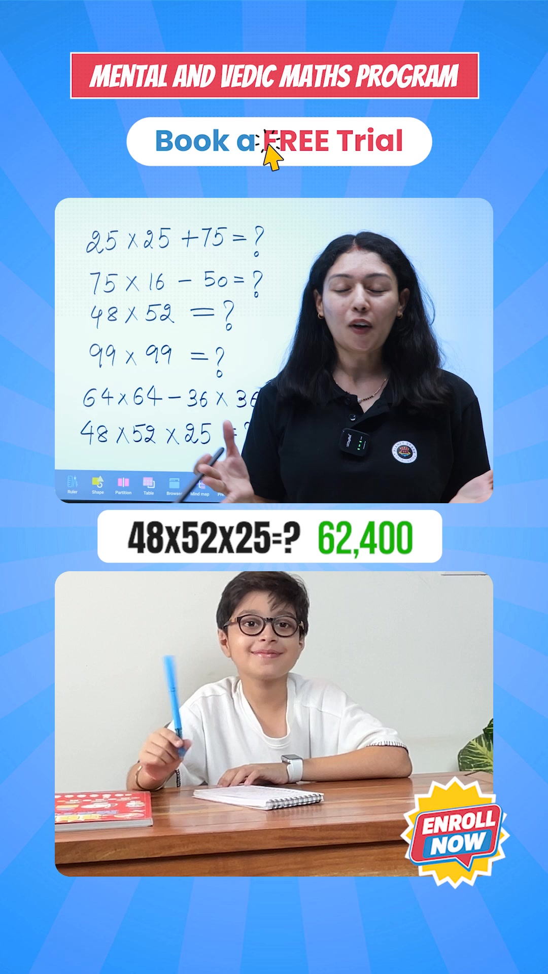PlanetSpark - The Public Speaking Expert Facebook ad: Real Maths. Real Skills.