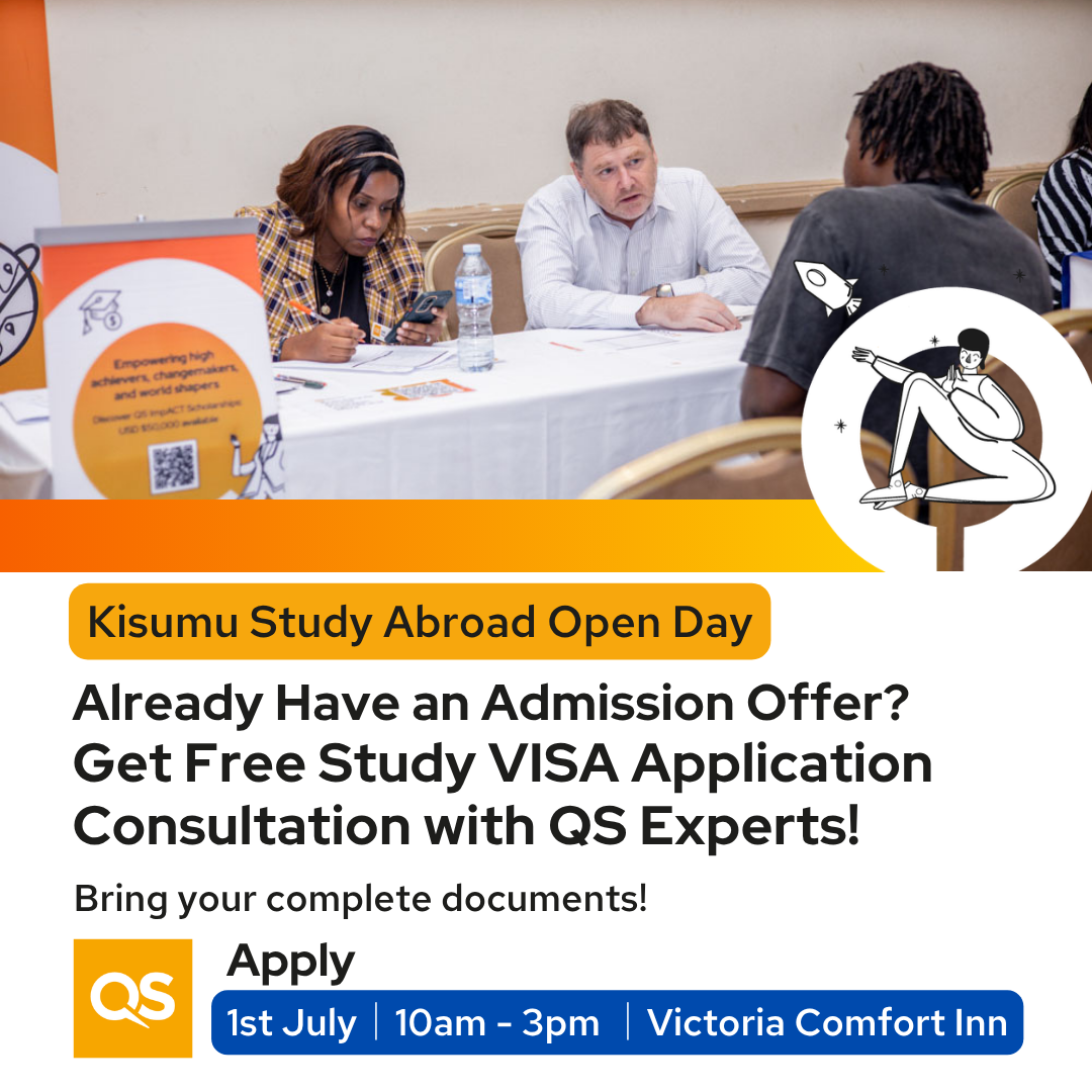 QS Africa Facebook ad: Spaces are Limited. Let’s Plan Your Global Future