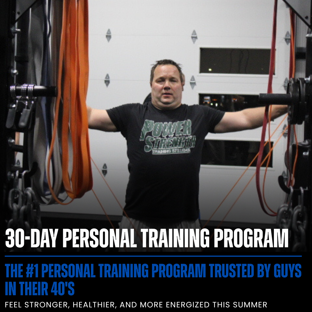 PowerStrength Adult Fitness and Coaching Programs Facebook ad: 30-Day Strength Training Trial Program