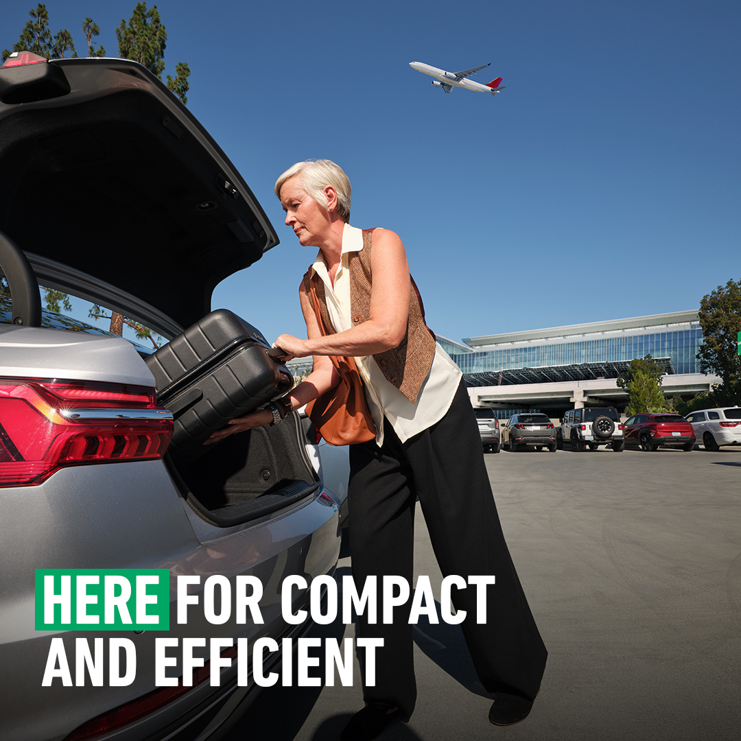 Enterprise Facebook ad: Business travel comes in all shapes and sizes.
