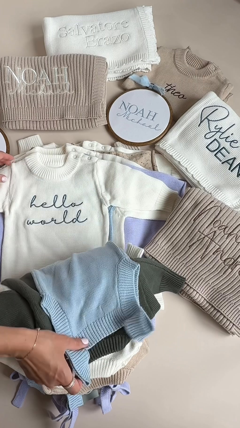 Pine Kids Co Facebook ad: PERSONALIZED EMBROIDERY