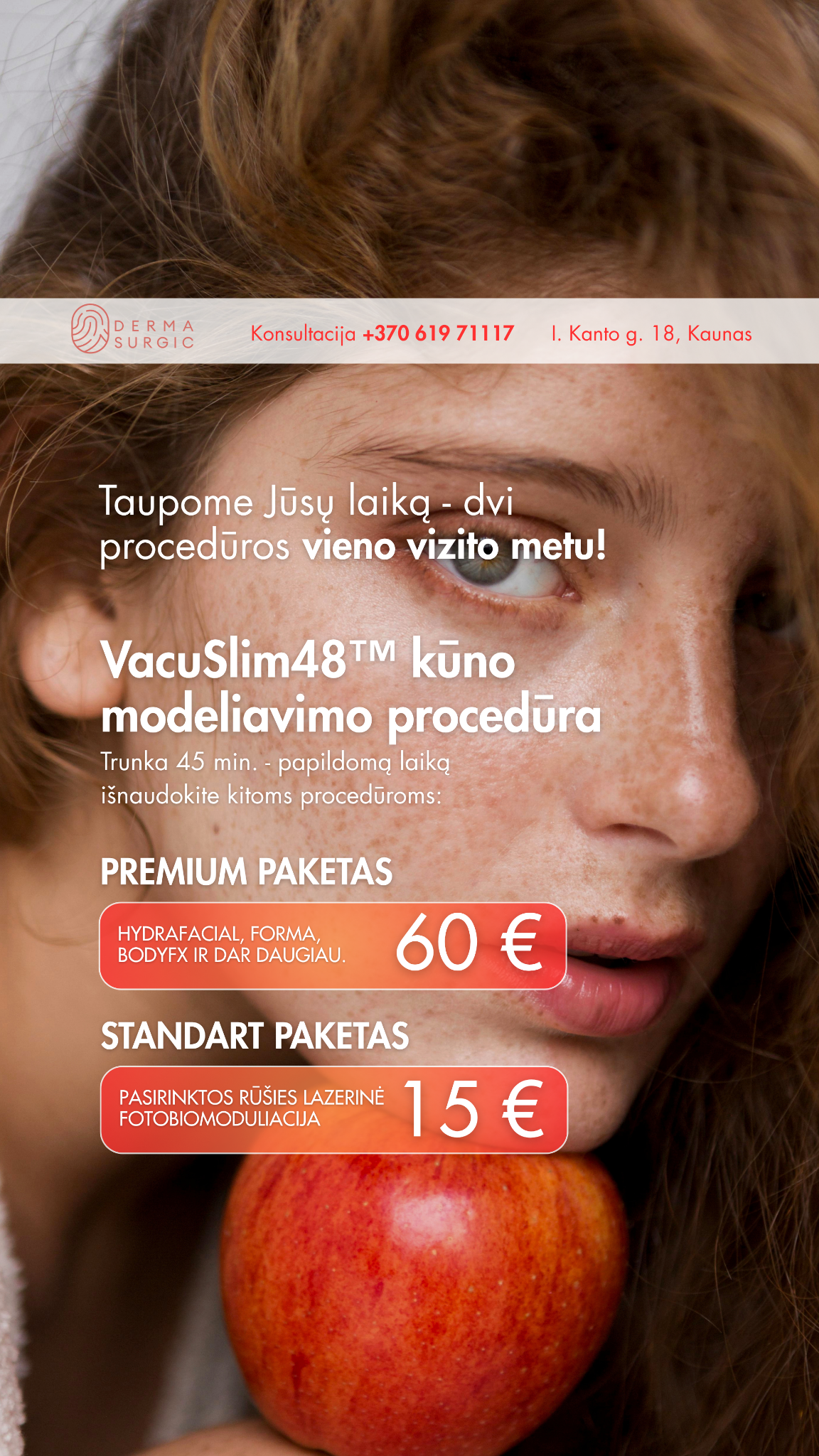 DermaSurgic estetinės medicinos ir chirurgijos centras Facebook ad
