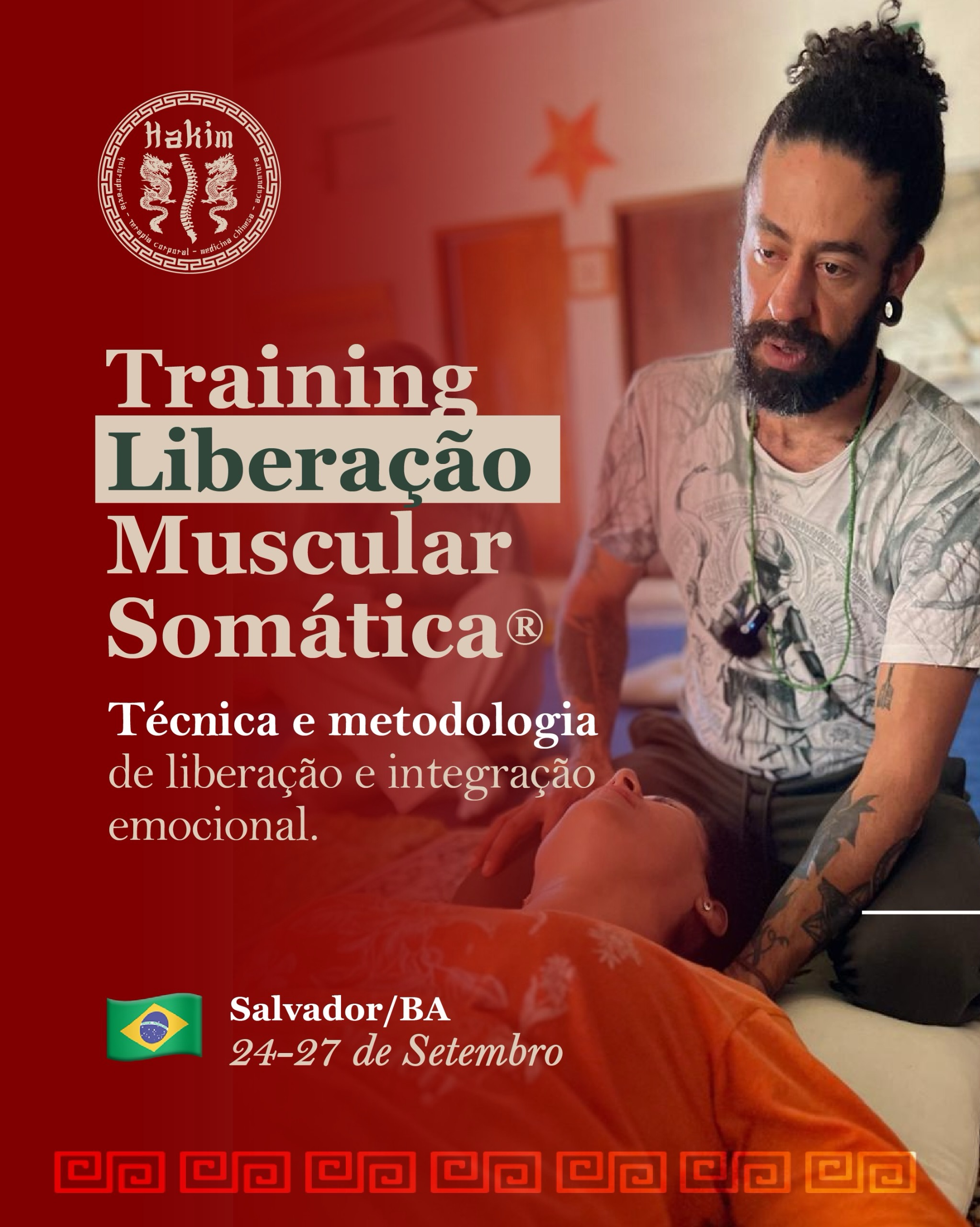 Hakim Terapia Somática Facebook ad: O corpo guarda memórias da história que vivemos.
