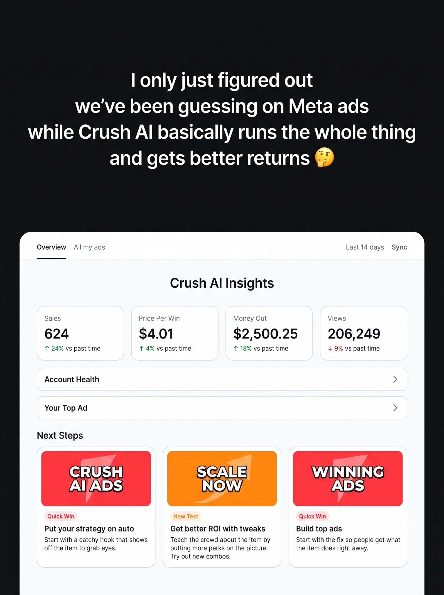 trycrush.ai Facebook ad