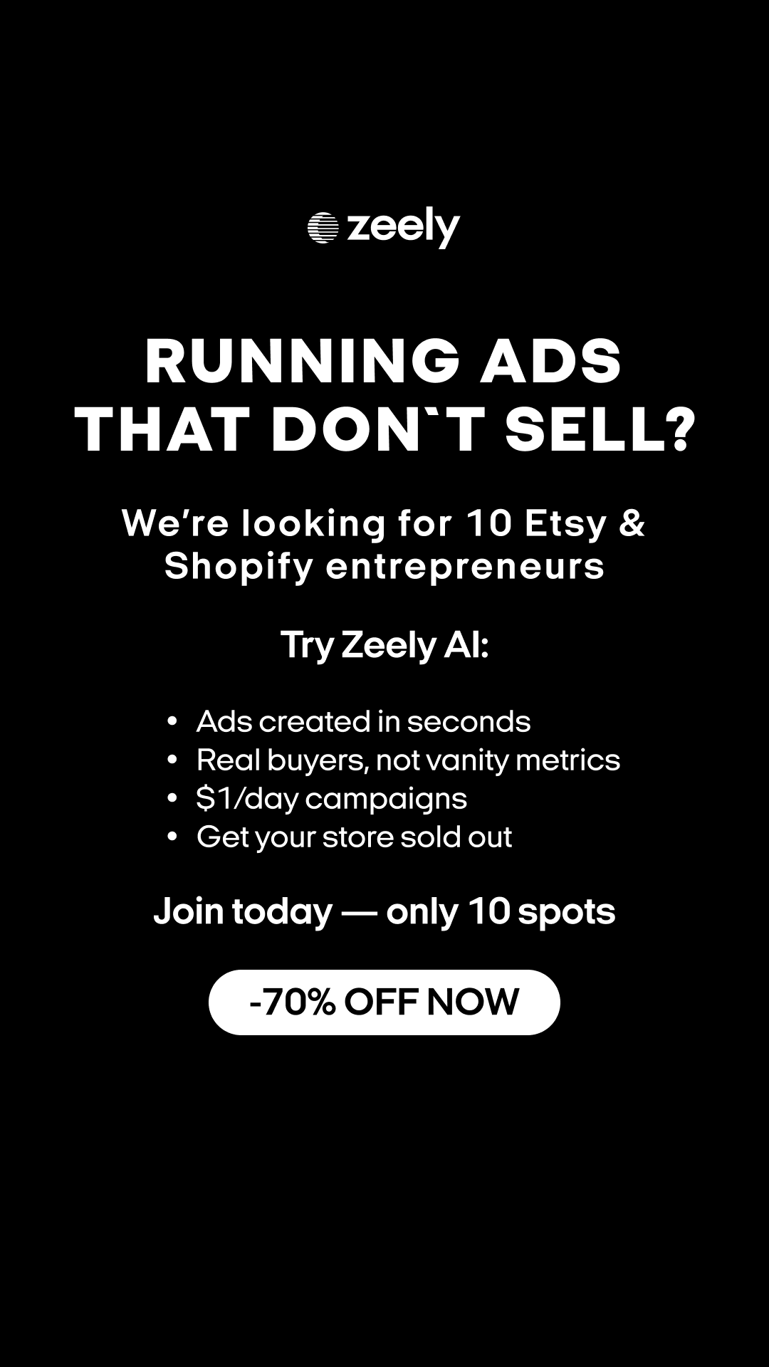 Zeely Facebook ad