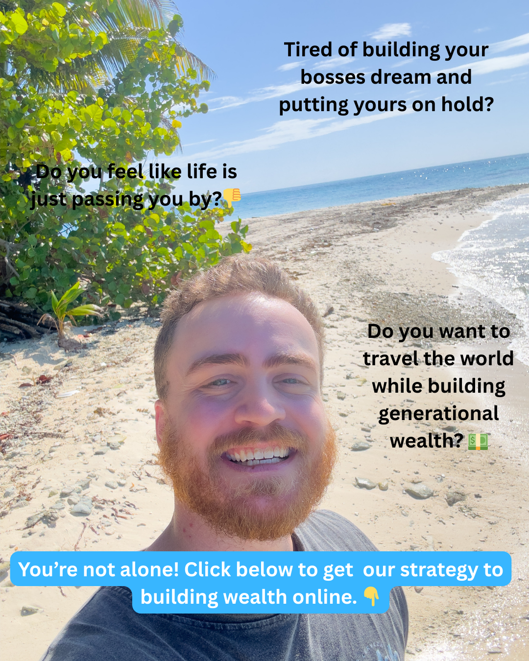 Nomad Nation Facebook ad: I love traveling.