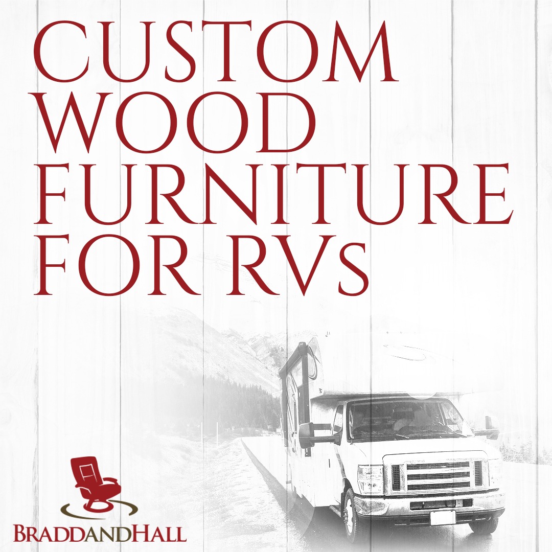 Bradd and Hall Inc Facebook ad: We have wooden RV furniture!