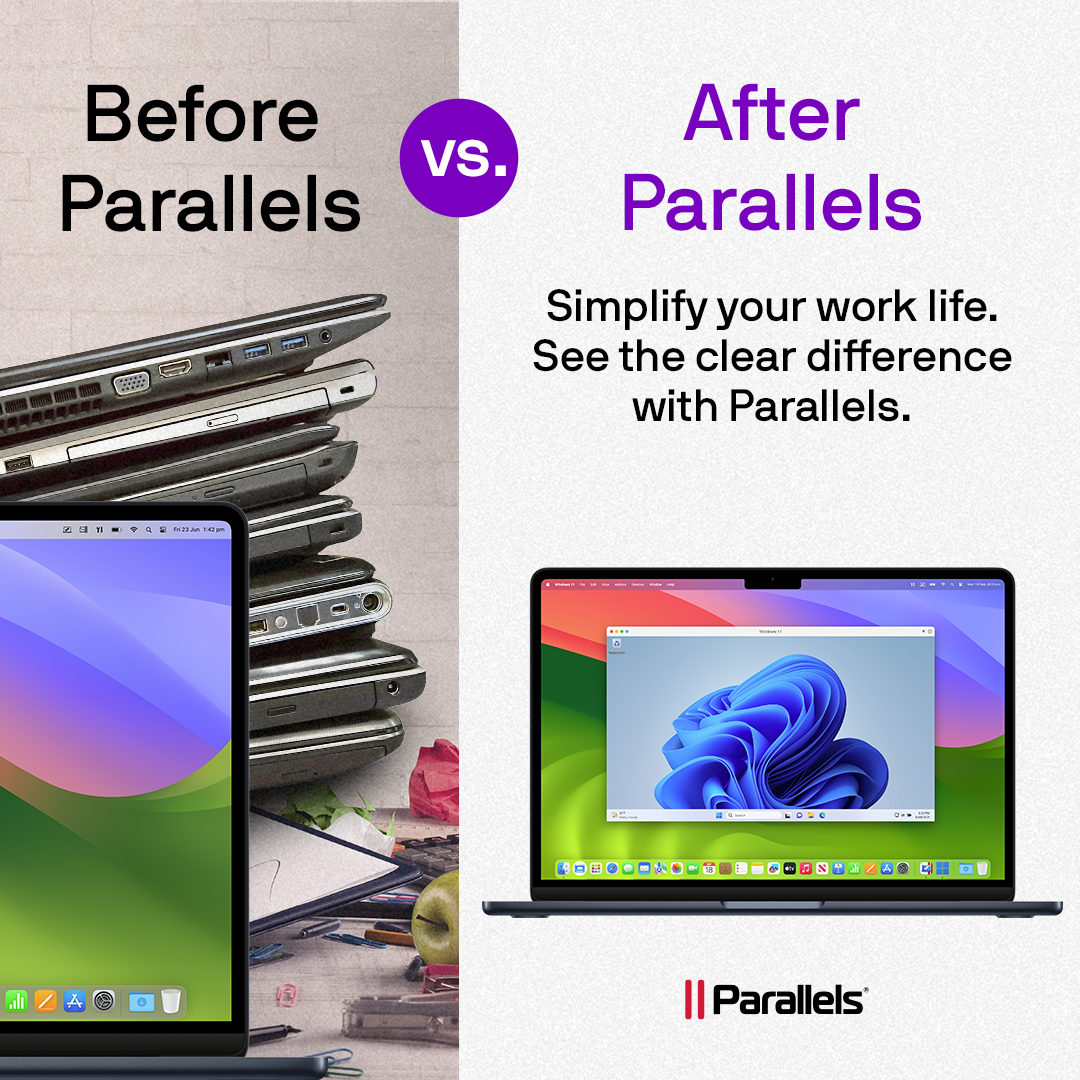 Parallels Facebook ad