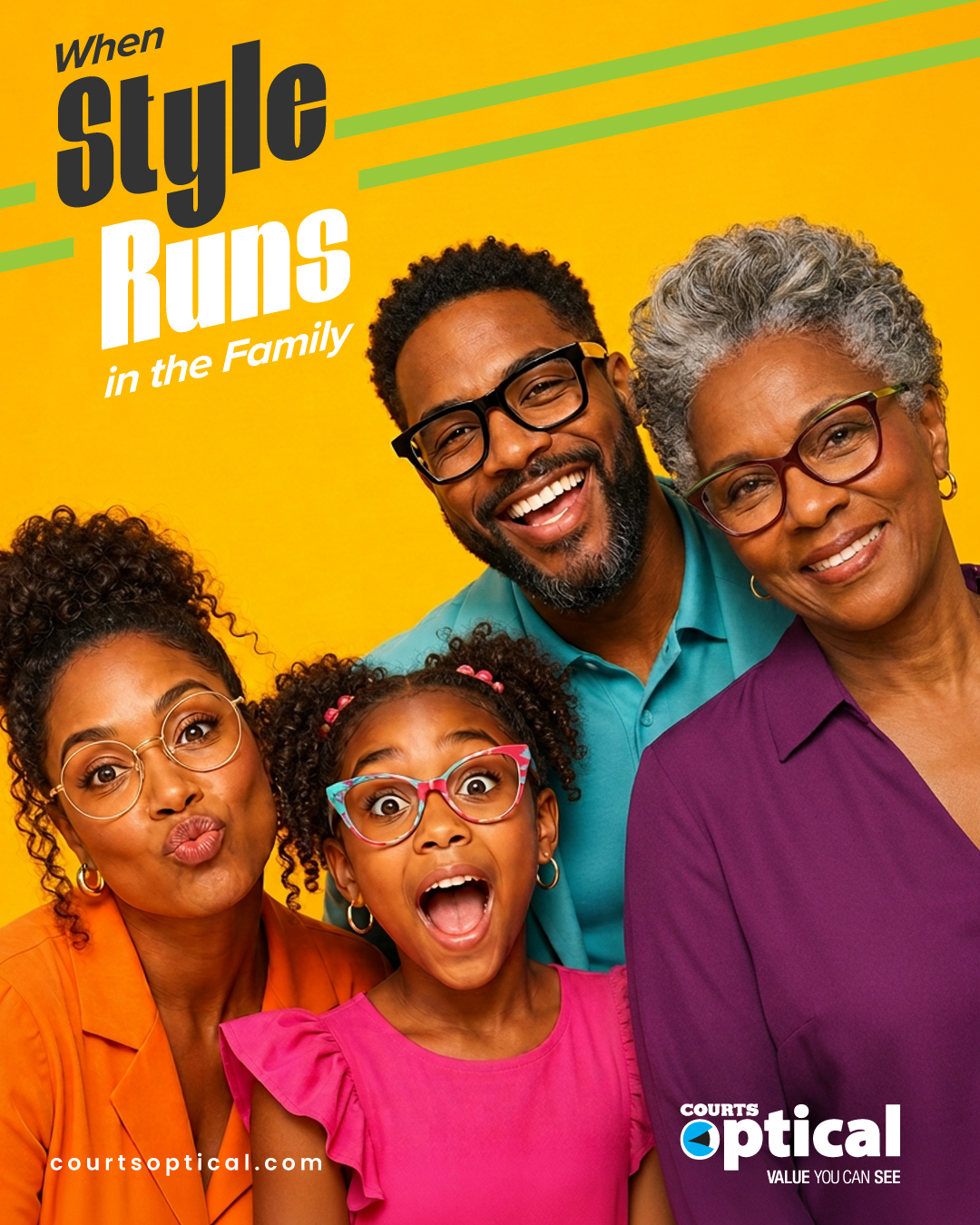 Courts Optical Trinidad & Tobago Facebook ad