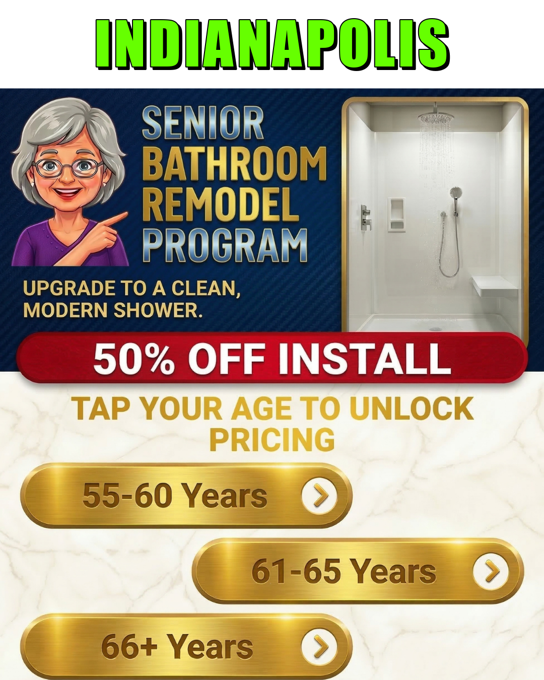 LJ Stone Bath Remodel Facebook ad