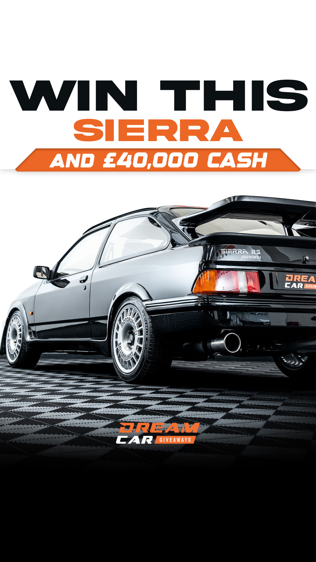Dream Car Giveaways Facebook ad