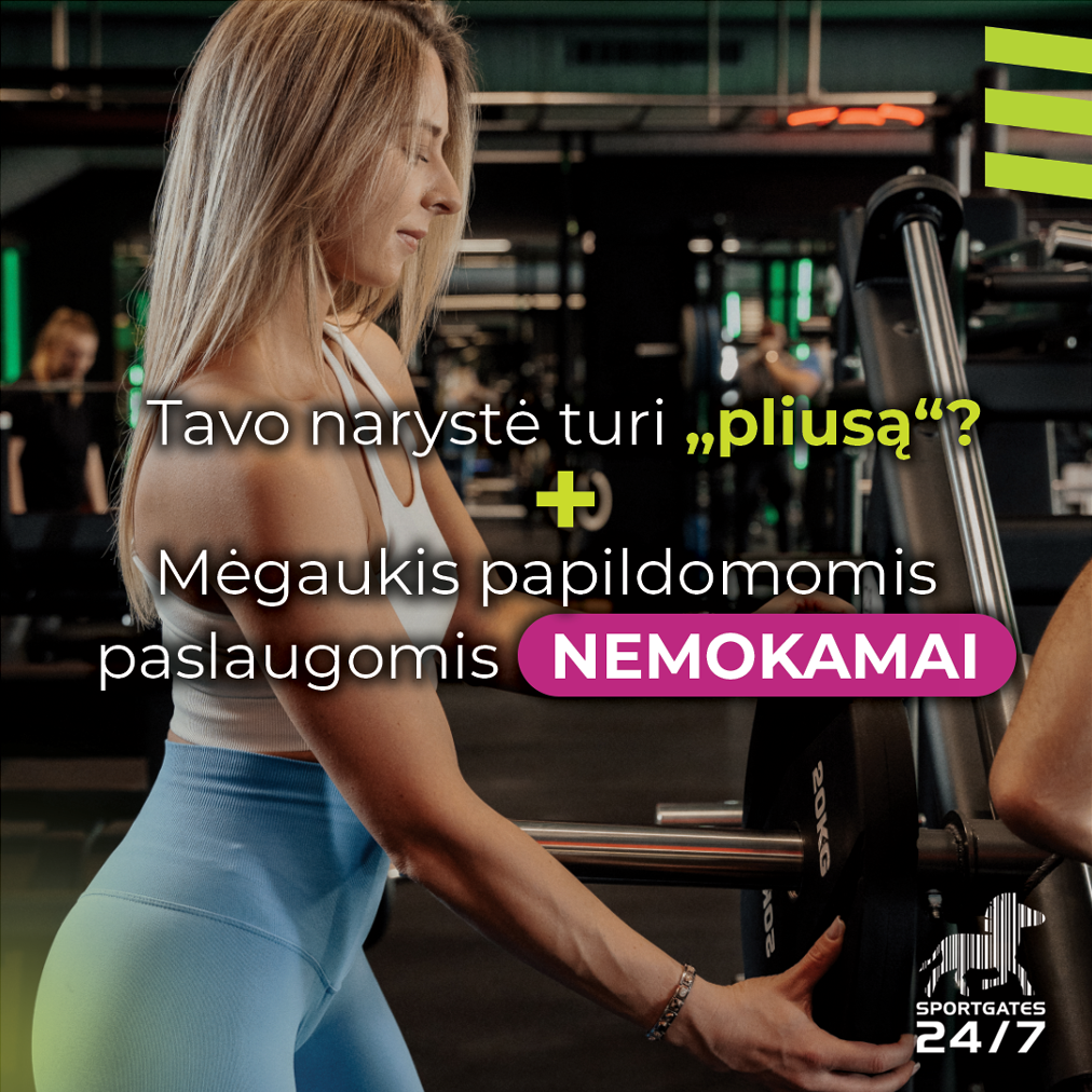 SportGates sporto klubas Facebook ad: Išnaudok visas galimybes!