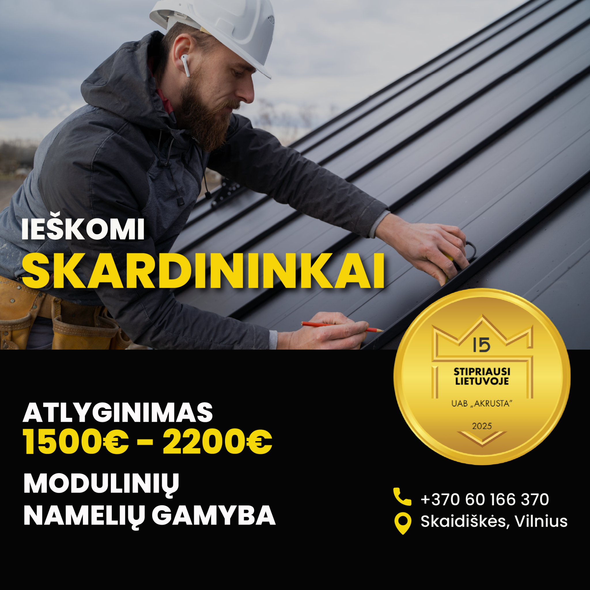 ModuliniaiNameliai Facebook ad: Skambink telefonu: +37060166370