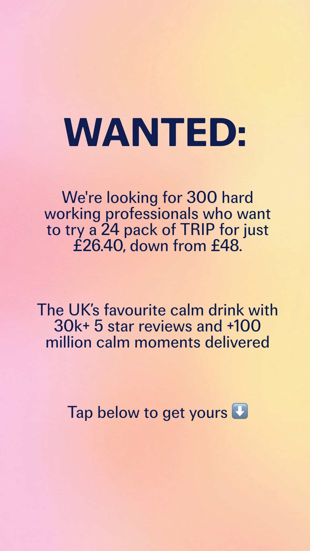 TRIP Facebook ad