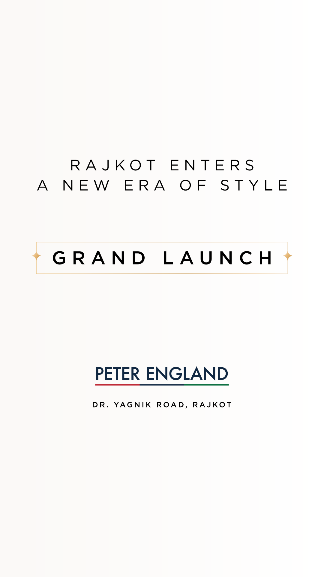 Peter England Facebook ad: We're now in your city.