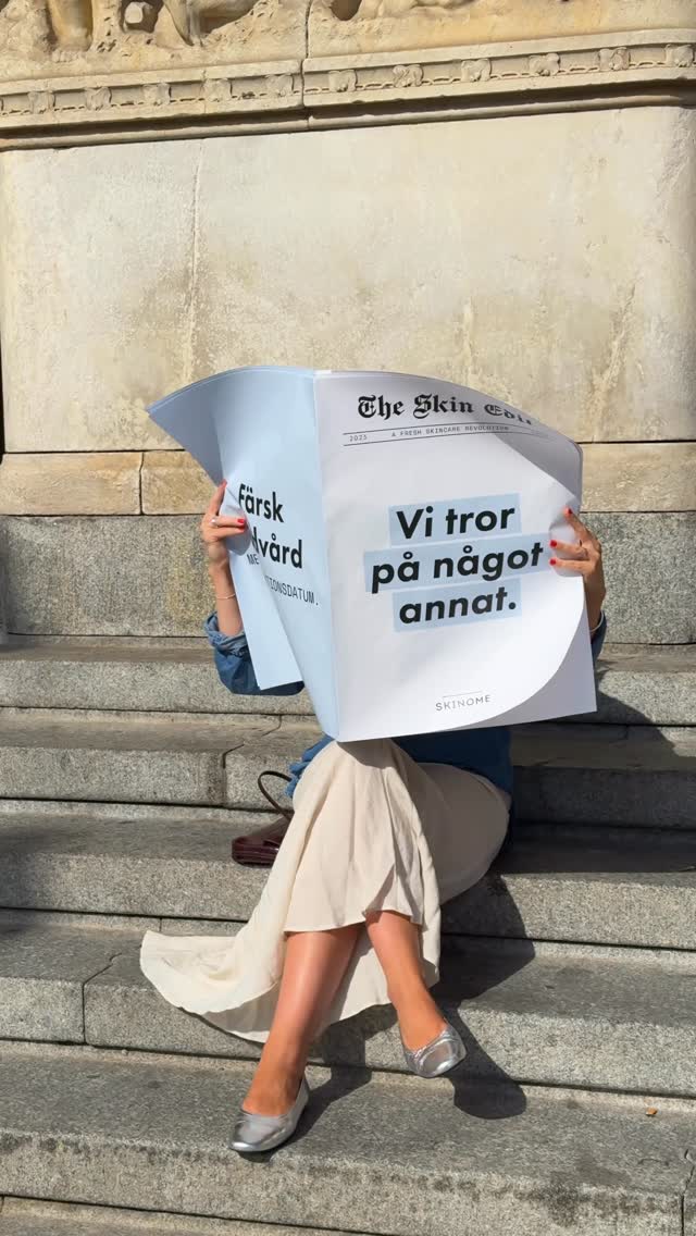 Skinome Facebook ad: Spotted in Stockholm: Skinome team on a mission!