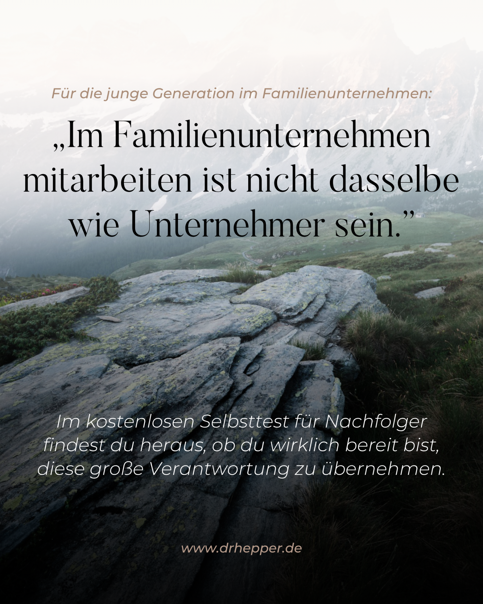 Dr. Hepper GmbH Facebook ad: Family Business leicht gemacht
