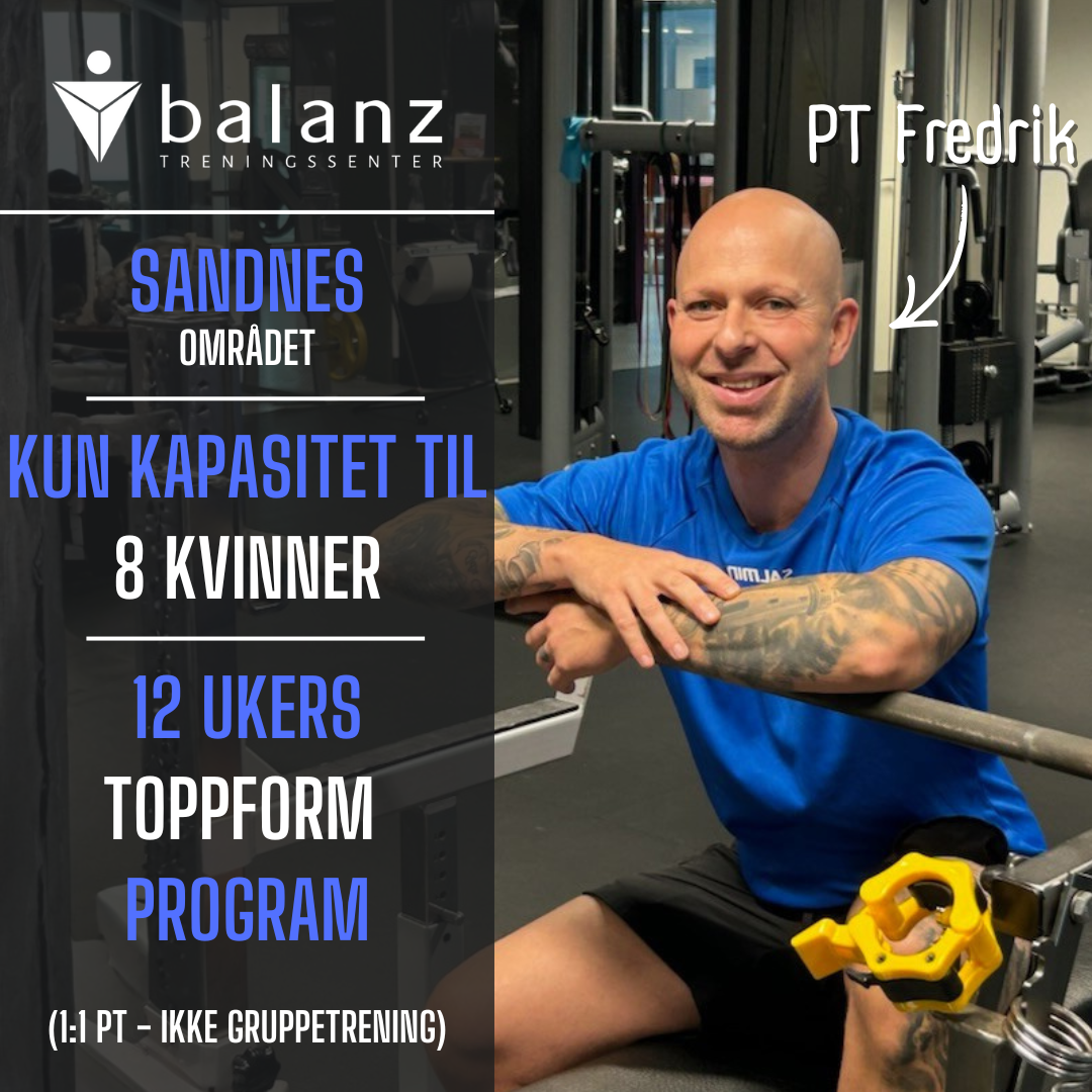 Balanz treningssenter Facebook ad: 12-Ukers Toppform Kampanje