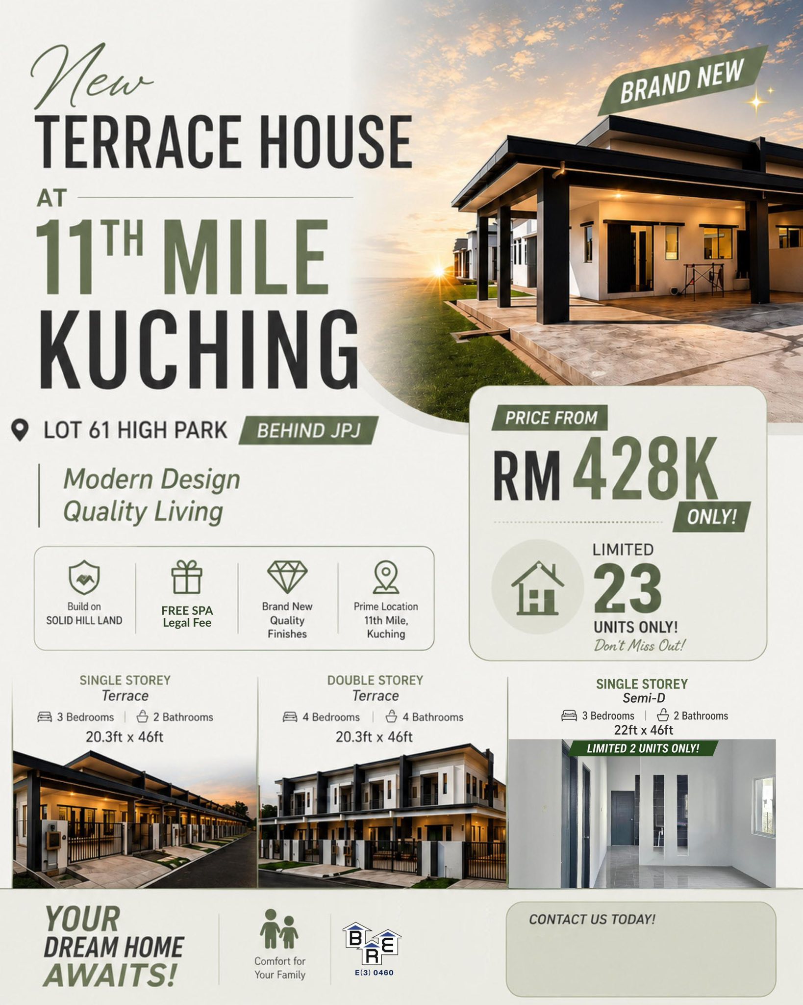 Gladdy Albert of Borneo Real Estate Facebook ad
