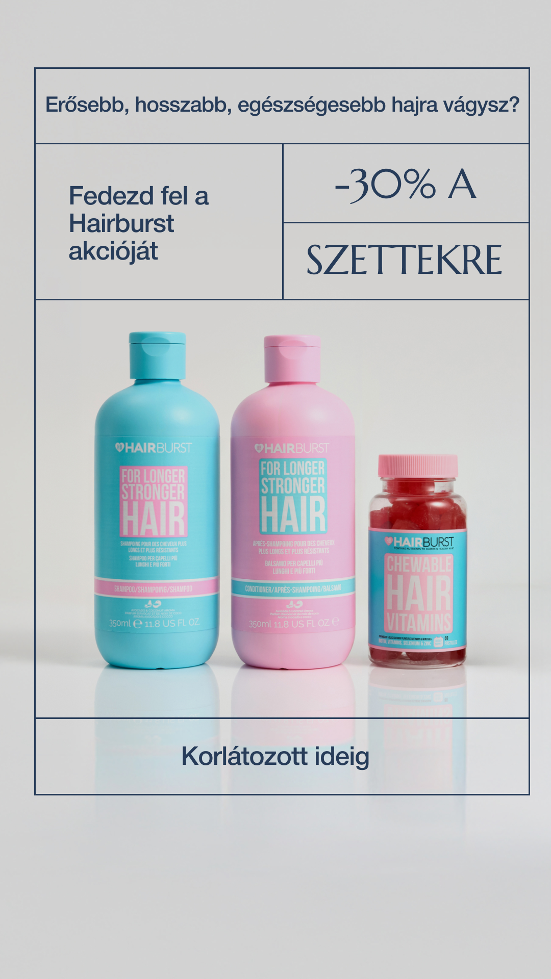 Hairburst Hungary Facebook ad