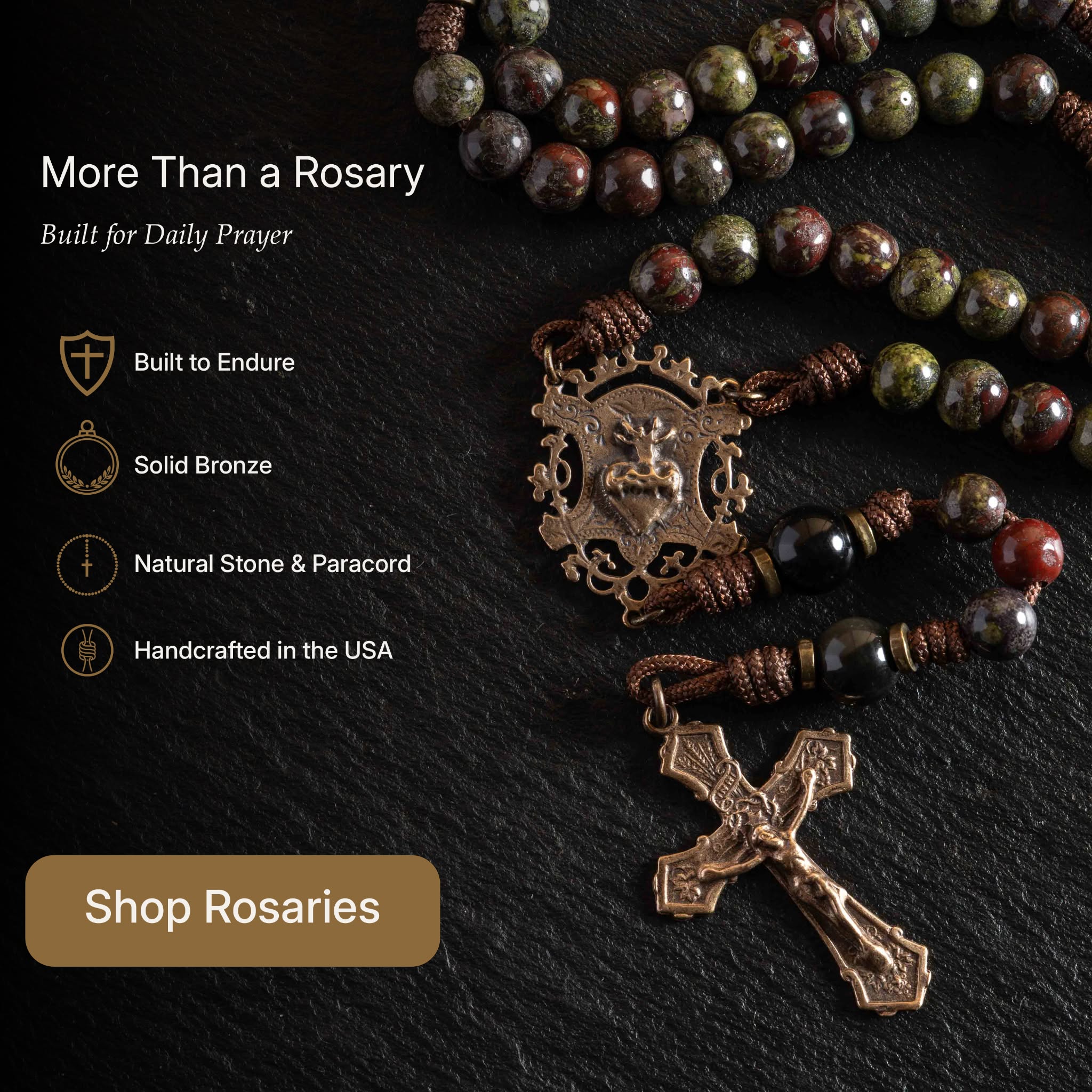 San Giovanni Cord & Stone Facebook ad: Beauty Built to Endure
