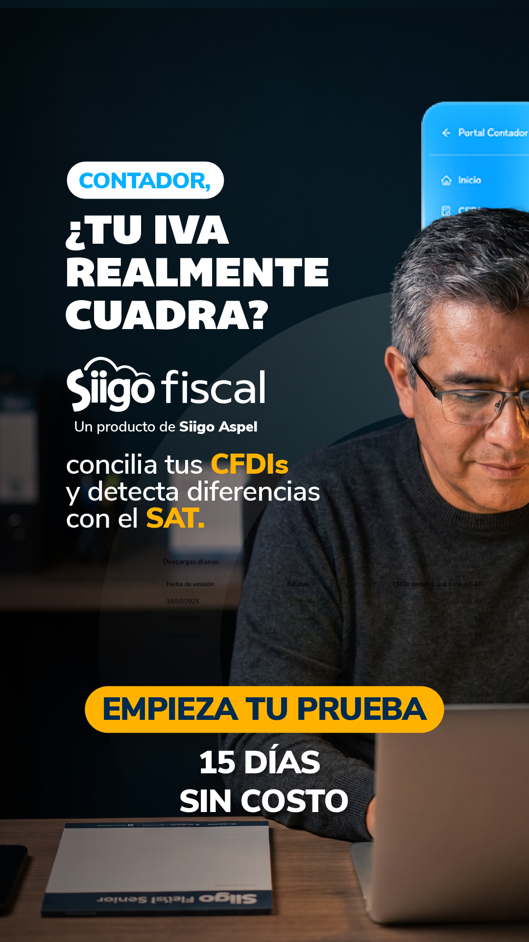 Siigo Aspel Facebook ad: Con Siigo Aspel golea tu contabilidad
