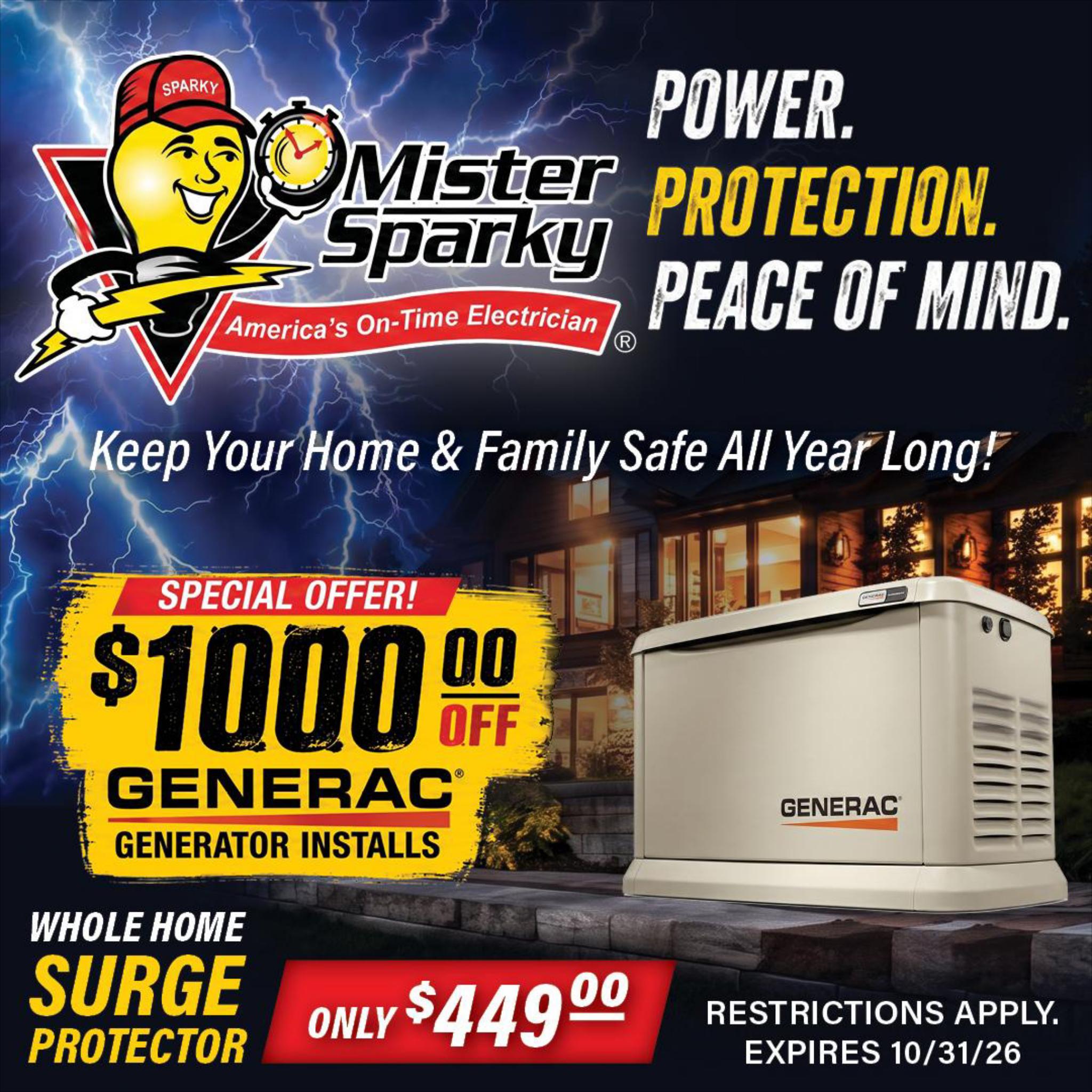 Mister Sparky Electric - South Jersey Facebook ad