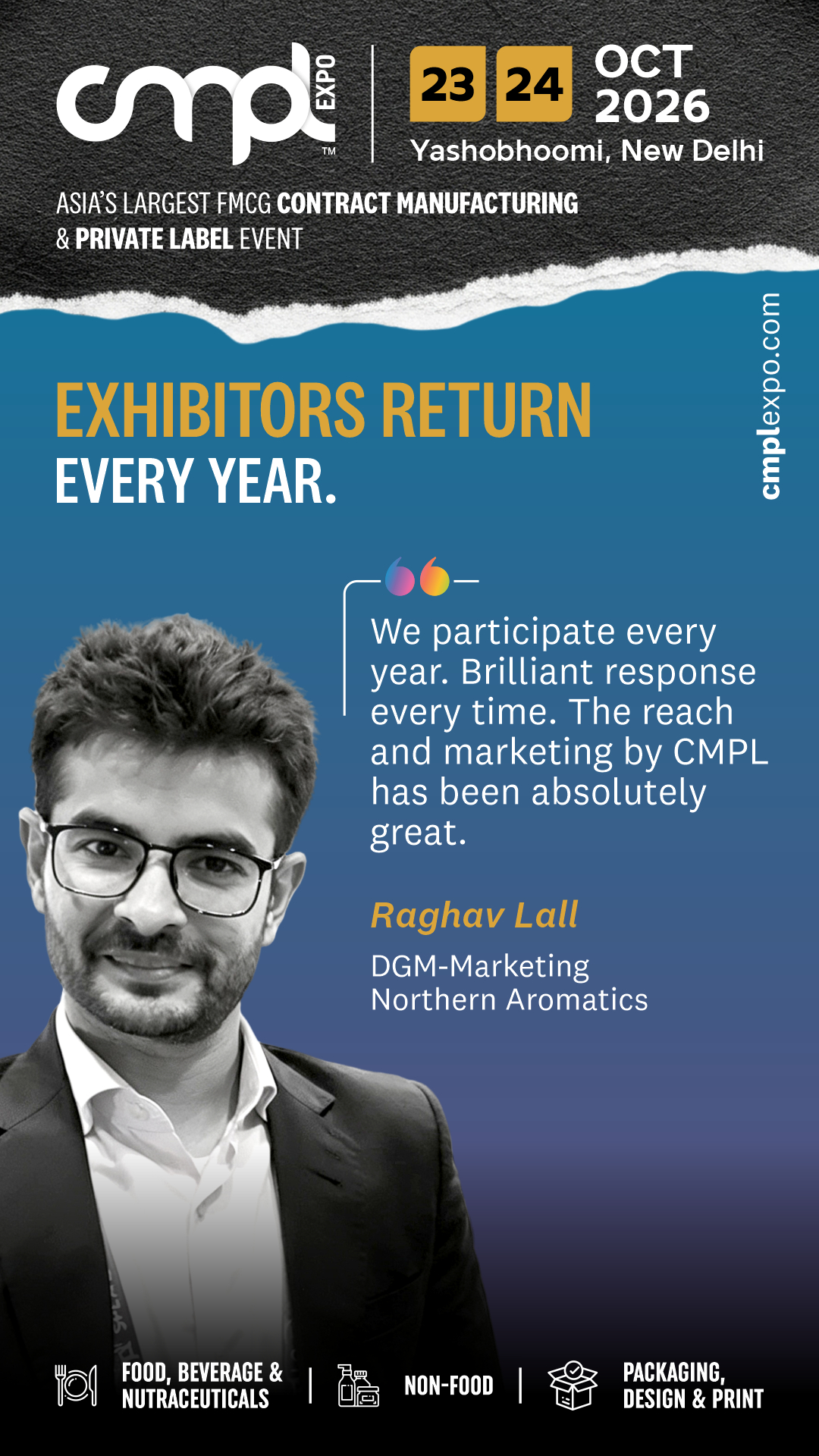 Contract Manufacturing & Private Label Expo Facebook ad