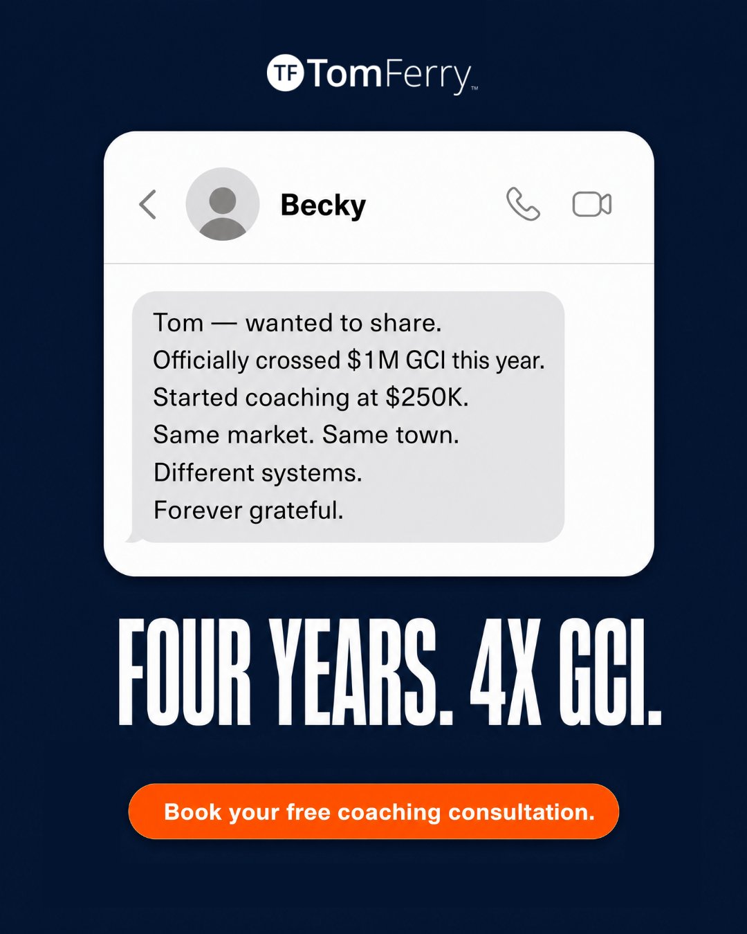 Tom Ferry Facebook ad