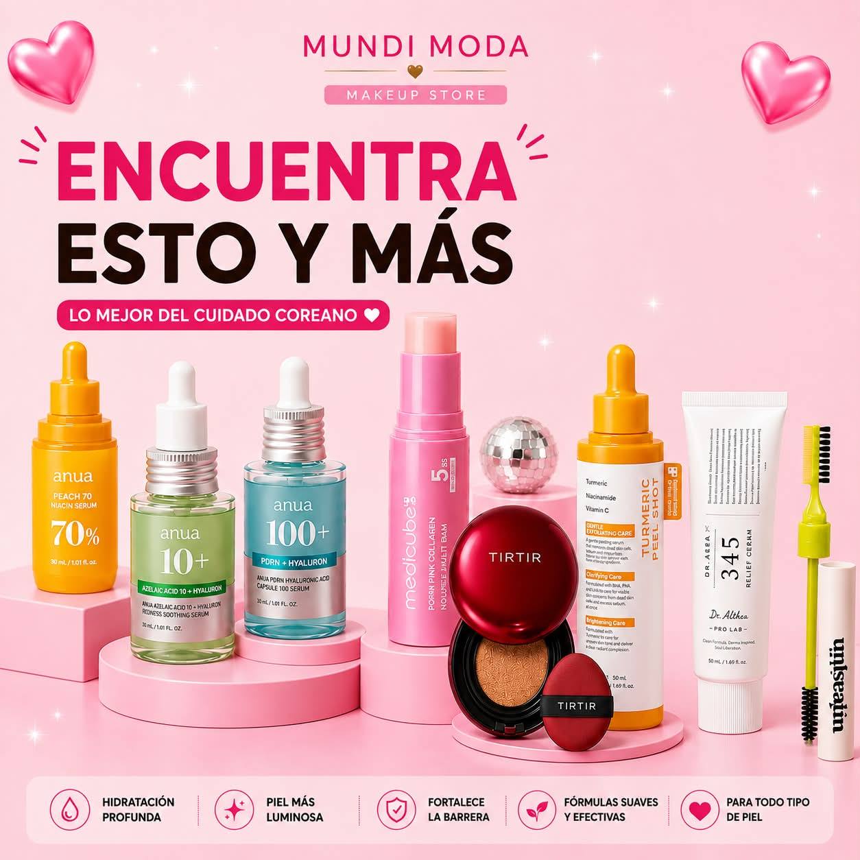 Mundi Moda-Skincare y Makeup Store Nicaragua Facebook ad: Skincare coreano, directo a Managua