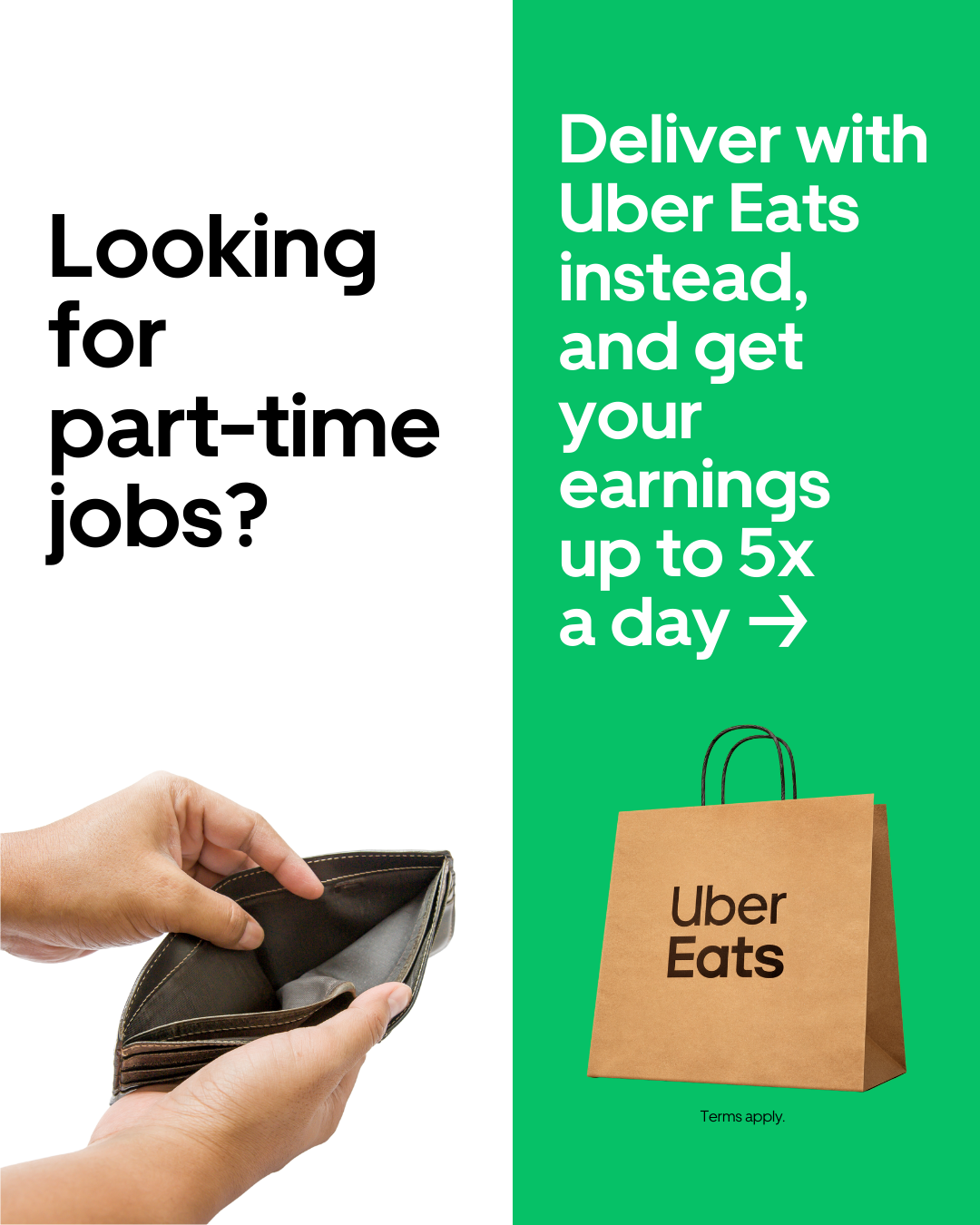 Uber Eats Facebook ad