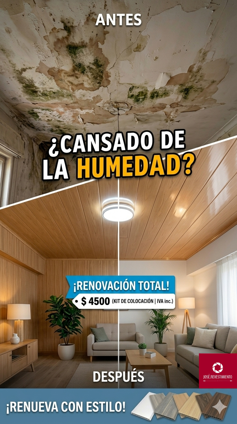 José Revestimiento Facebook ad: ¿Humedad en el techo? ¡Dile adiós PARA SIEMPRE en un día!
