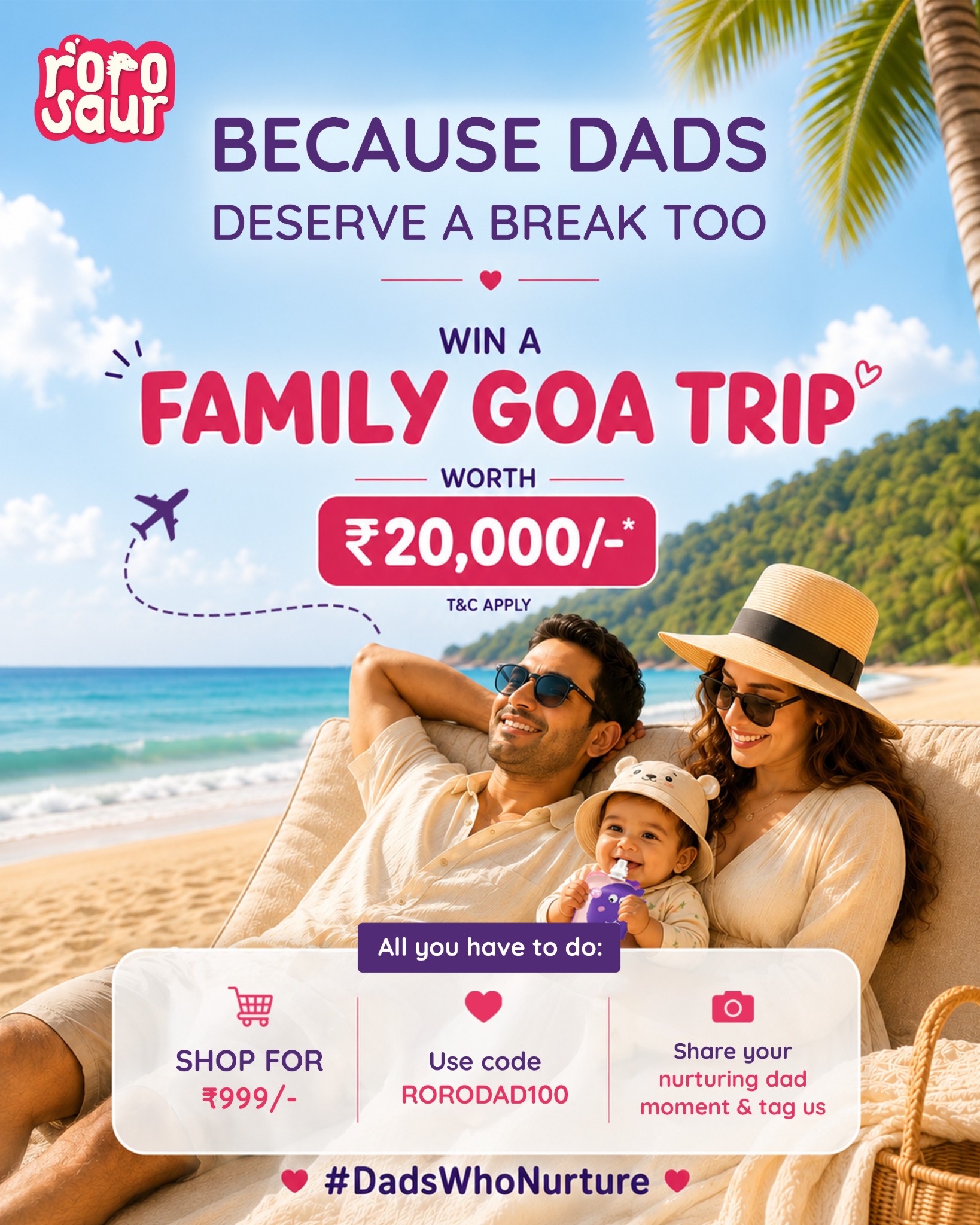 Rorosaur Facebook ad: Shop ₹999 & Win Big
