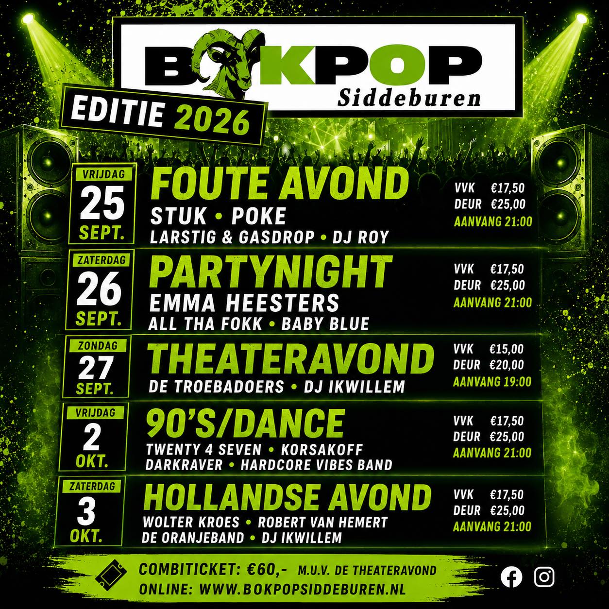 Bokpop Siddeburen Facebook ad: Wat een geweldige start!