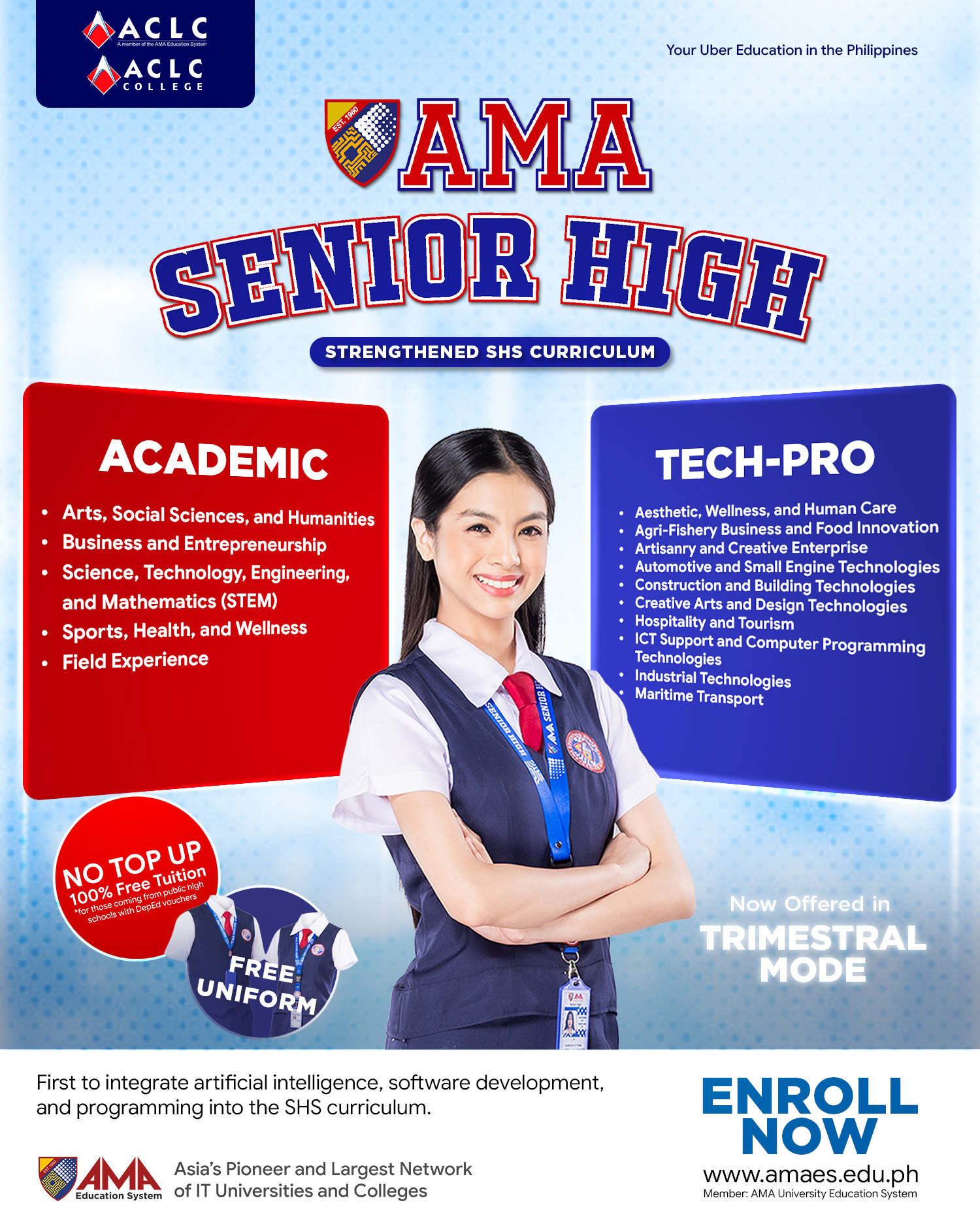 ACLC College Facebook ad