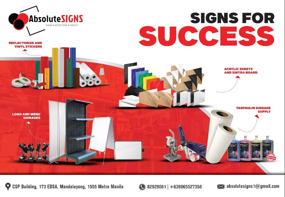 Signs Print Solutions Philippines Facebook ad: Advertising Materials printing services and road signages