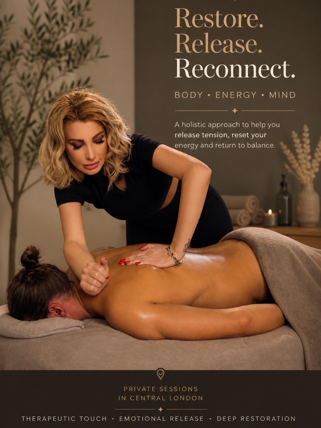 lumenbynicole Facebook ad: BEYOND MASSAGE. A PRIVATE EXPERIENCE.