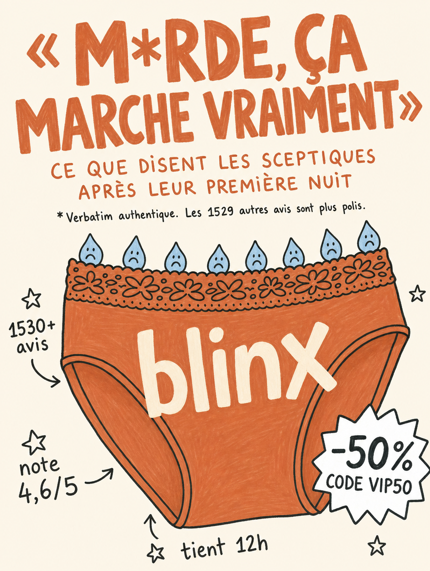 Blinx Facebook ad: La culotte qui change TOUT!