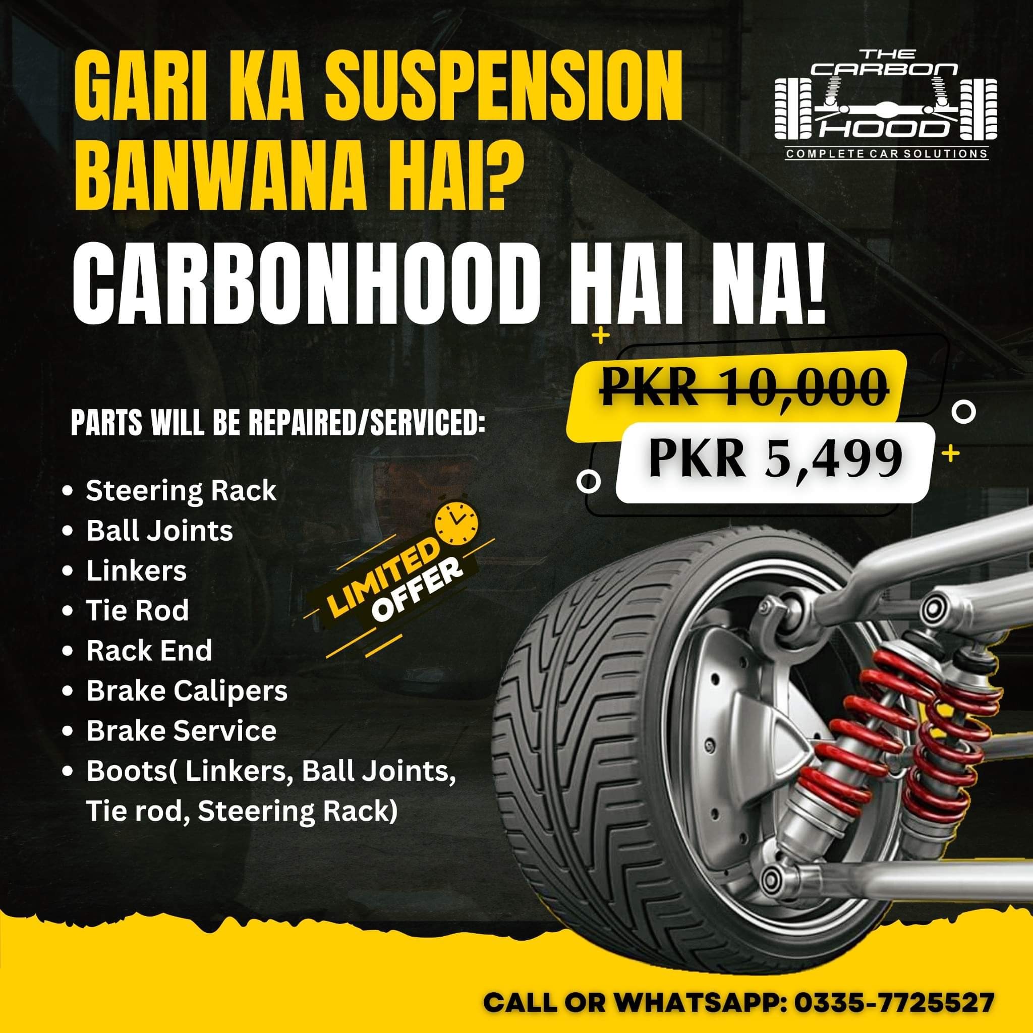 The Carbon Hood - PK Facebook ad: Book a slot now