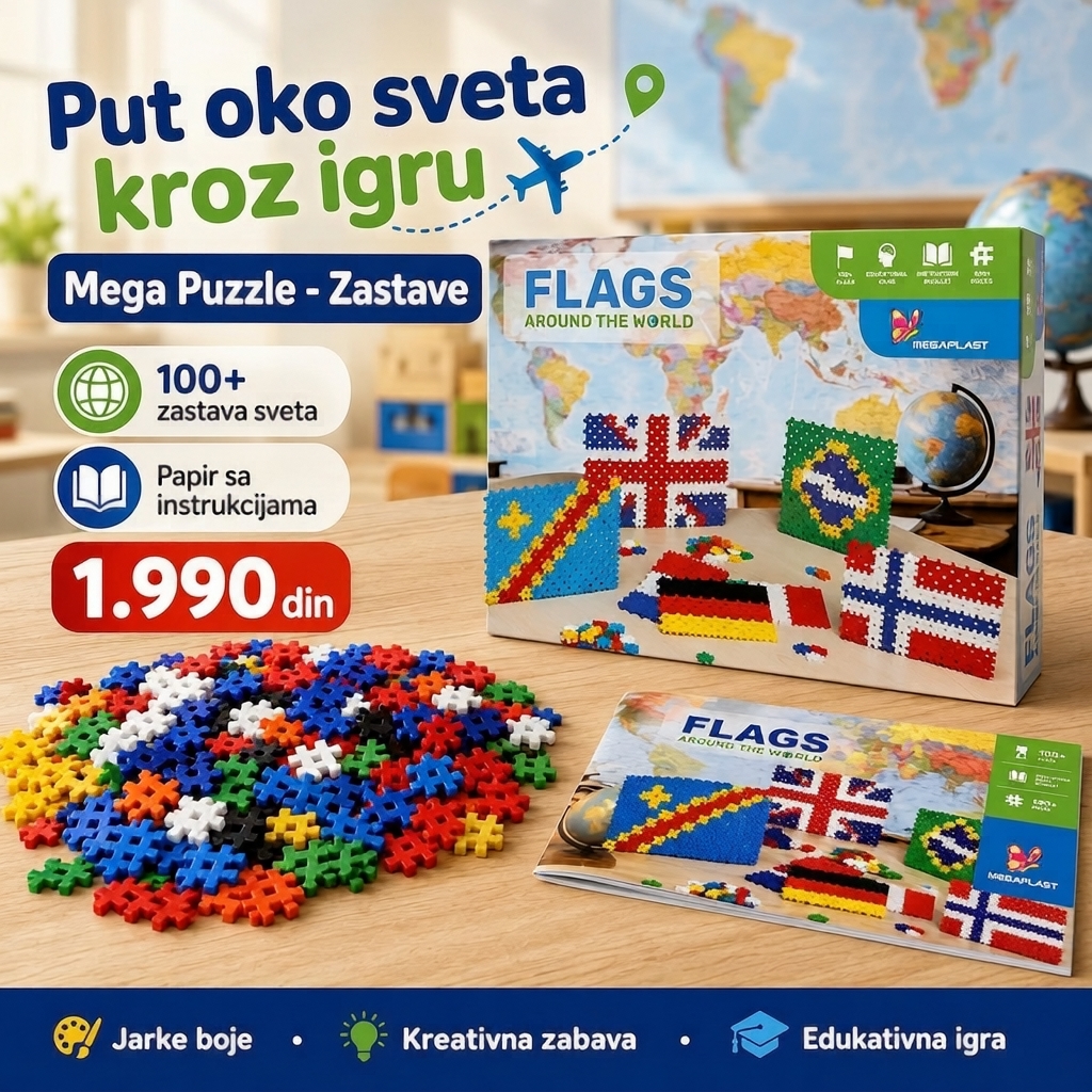 Super Igracke Facebook ad: Mega Puzzle - Zastave