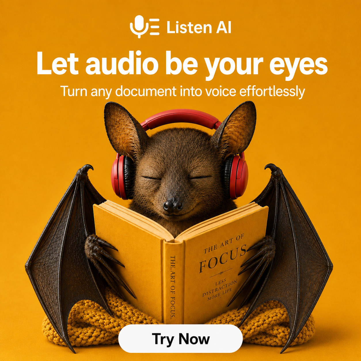 Listen AI: Text to Speech Facebook ad from Jun 11, 2026