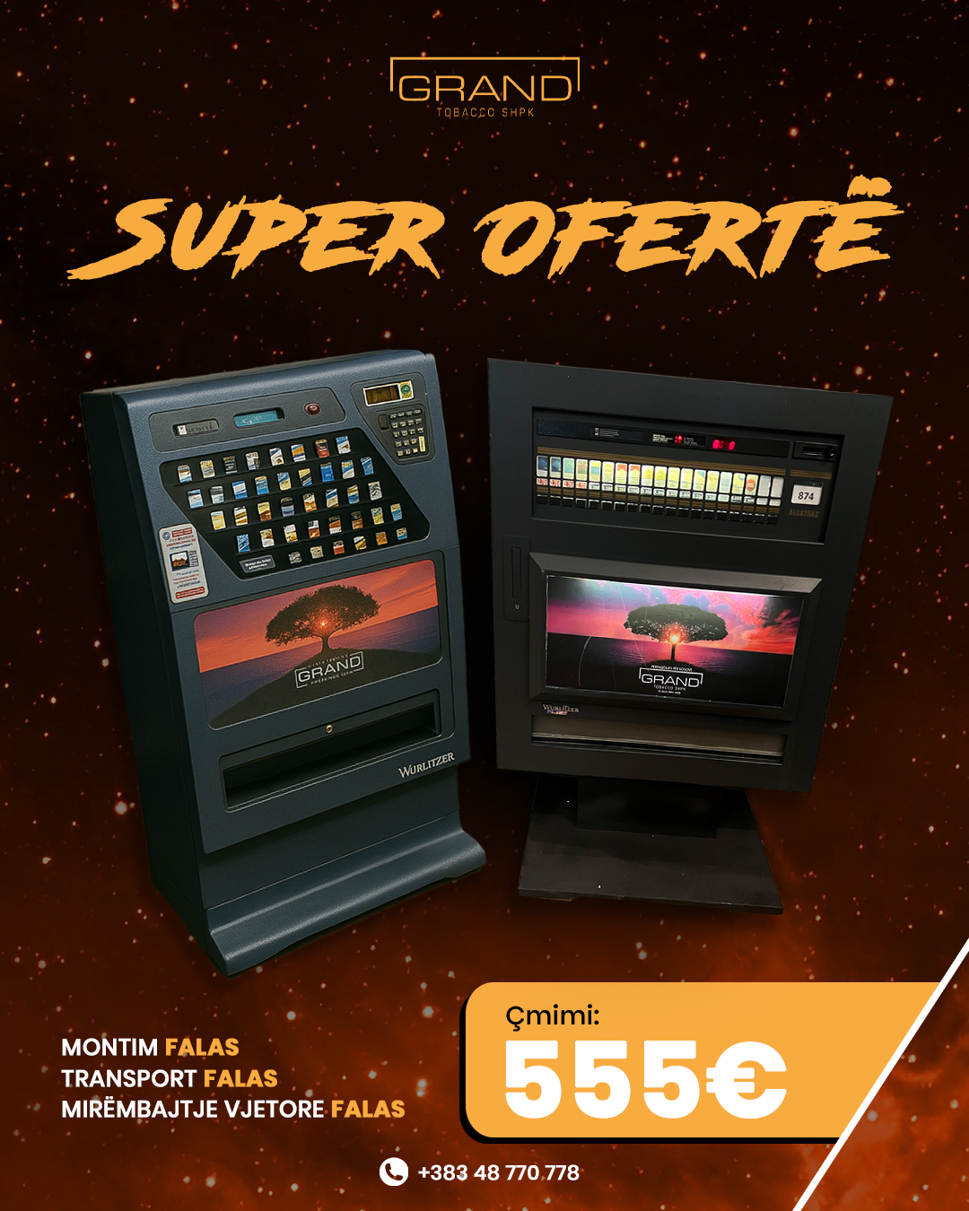 Grand Tobacco Shpk Facebook ad: Diskuto për detaje!