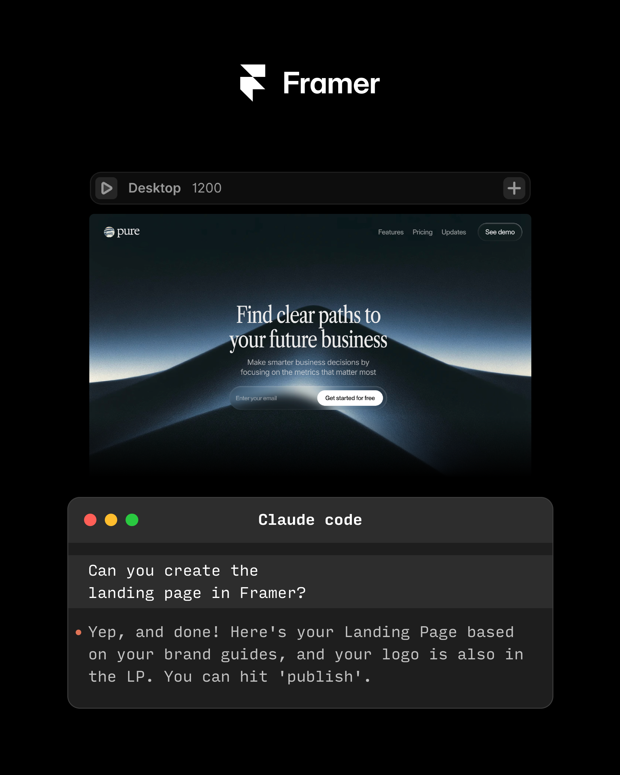 Framer Facebook ad