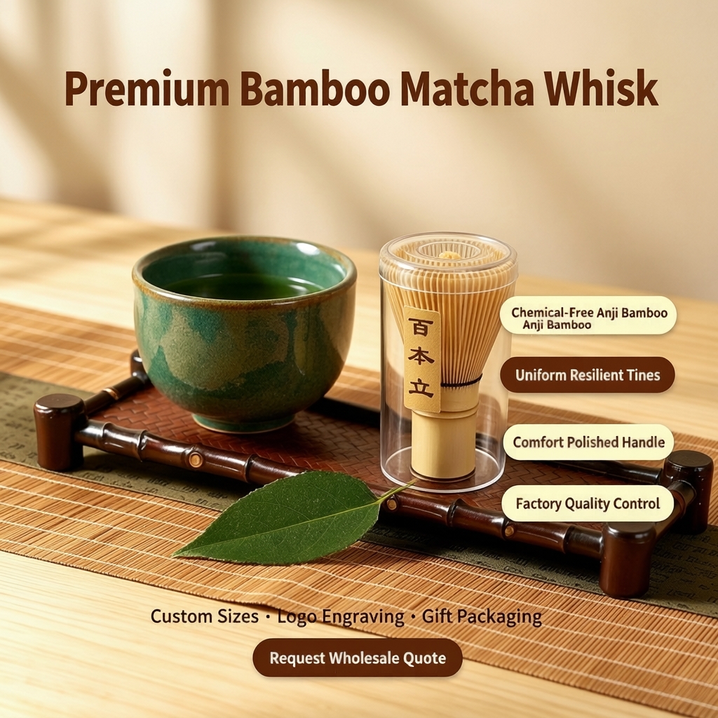 Xiaoyou Bamboo Tea Whisk Facebook ad: Custom Matcha Whisk Bulk Supply