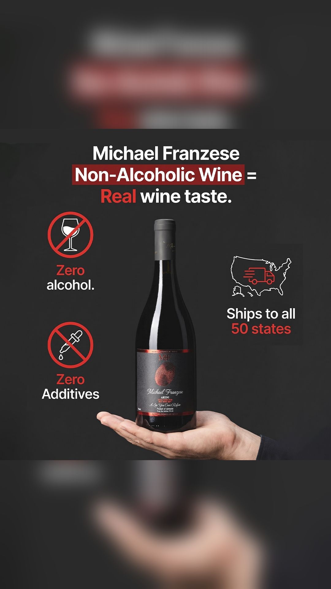 Non Alcoholic Wines Facebook ad