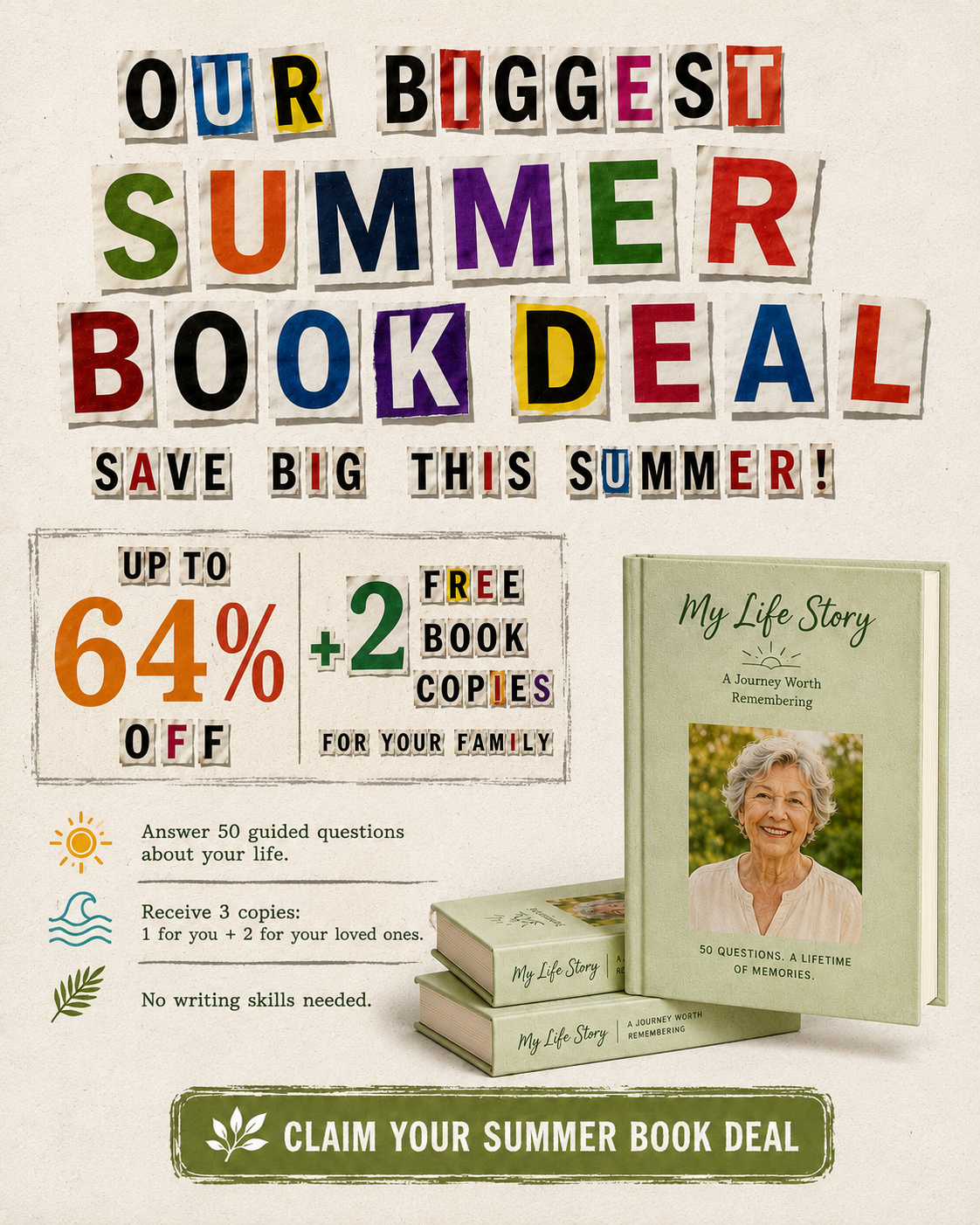 Memowrite Facebook ad