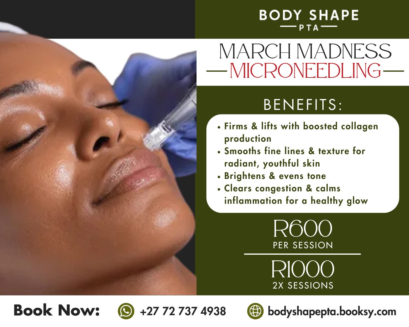 BodyShape at Colour Cut Lounge Facebook ad: MARCH MADNESS MICRONEEDLING SPECIAL!