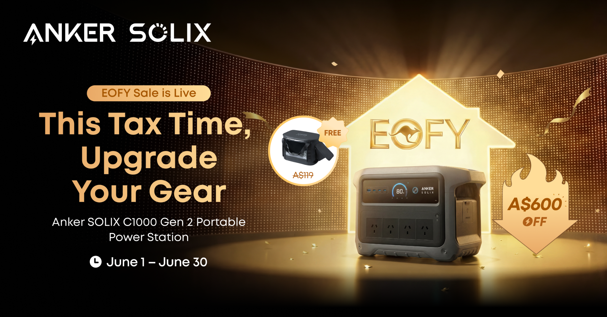 Anker SOLIX Facebook ad