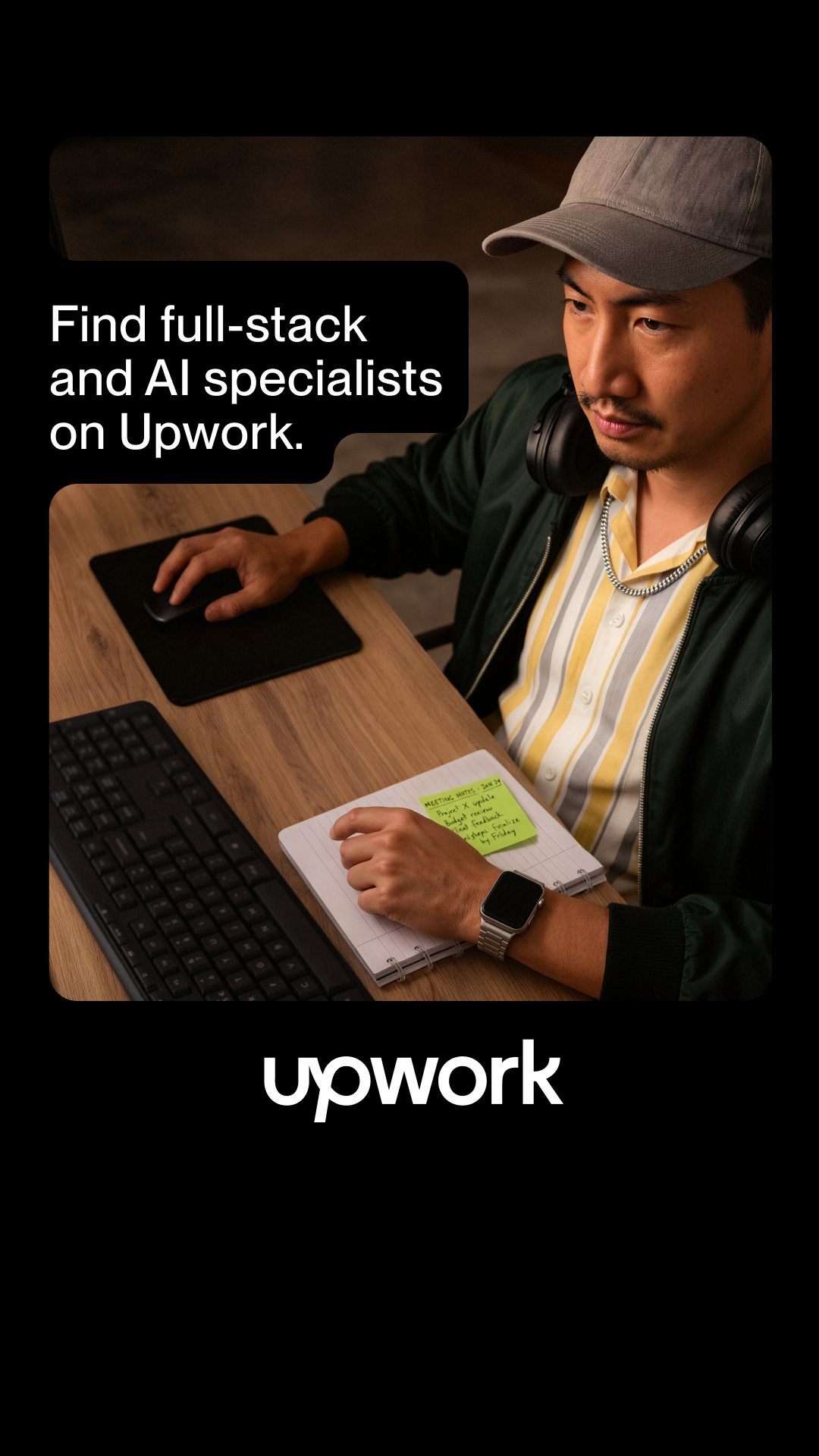 Upwork Facebook ad