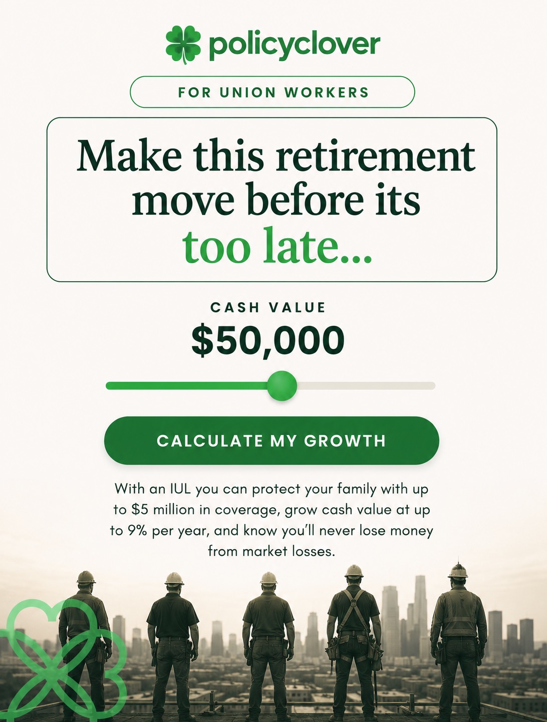 PolicyClover Facebook ad